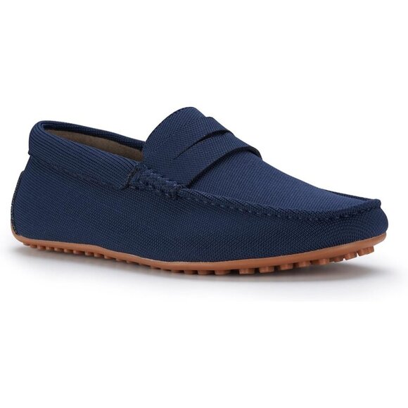 〽️Men\'s Navy Blue Aldo Collection Slip On Penny Driving Moccasins Loafer main image 5